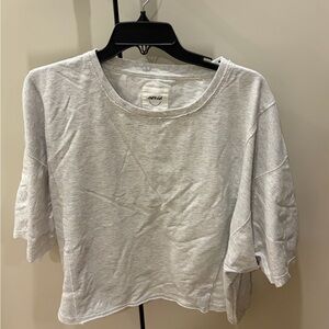 Aerie Light Gray Short Sleeve Tee